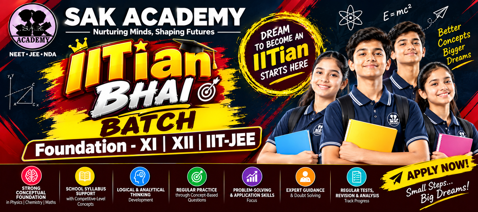 IITian BHAI BATCH – Foundation | XI | XII | IIT-JEE